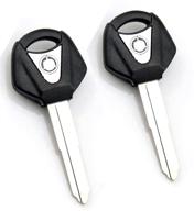 xindejia motorcycle black blank key - yamaha yzf r1 r6 1998-2010 compatible - uncut blade - 2pcs (silver) logo