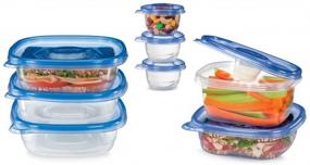 img 1 attached to Glad Food Storage Containers, Lunch Assortment Pack, 15 Count