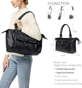 img 3 attached to Nico Louise Shoulder Handbags Crossbody: Chic Women's Handbags & Wallets