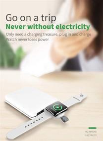 img 1 attached to ⌚ Wireless Magnetic Portable Charger for Apple Watch, EOPALL - Fast Charging USB Car Travel Charger, Compatible with Apple Watch Series 7/6/se/5/4/3/2/1/Nike+