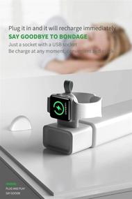 img 3 attached to ⌚ Wireless Magnetic Portable Charger for Apple Watch, EOPALL - Fast Charging USB Car Travel Charger, Compatible with Apple Watch Series 7/6/se/5/4/3/2/1/Nike+