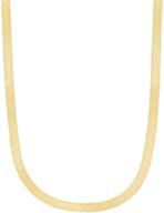 yellow shiny herringbone necklace inches logo