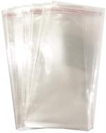 🎁 versatile 200 pcs resealable clear cellophane bags for bakery, candy, gifts, and more! logo
