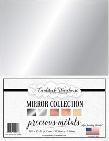 img 4 attached to 💎 Assorted Pack of Precious Metal Mirrors - Multiply Your Reflections!