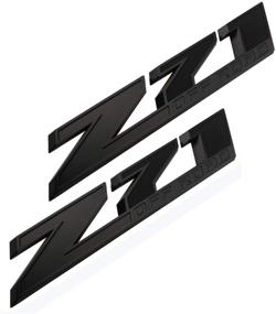 img 4 attached to 10.3 Inch Z71 Off Road Emblems Decals 3D Badge Set | Compatible with Chevy Silverado, Colorado, GMC Sierra | Black