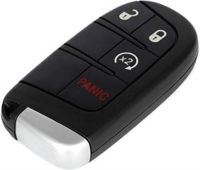 img 4 attached to SCITOO Keyless Entry Remote Key Fob Shell Case Replacement for 4-Button Key - Dodge Challenger (15-18), Dodge Charger, Journey (11-18), Dart (14-16), Durango (14-18) - 1pc M3N40821302