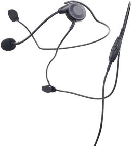 img 2 attached to 🎧 Enhanced Kenwood Behind-the-neck Headset with Boom Mic for Improved Two-Way Radio Communication