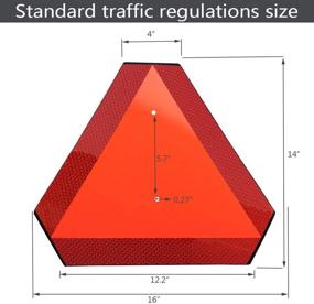 img 1 attached to Advanced Vehicle Triangle: 🚘 Enhanced Plastic Engineering Reflective for Safety
