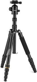 img 4 attached to 📷 NATIONAL GEOGRAPHIC Travel Tripod Kit with Monopod, Aluminum, 5-Section Legs, Twist Locks, 8kg Load Capacity, Carrying Bag, Ball Head, Quick Release, NGTR002T