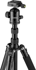 img 3 attached to 📷 NATIONAL GEOGRAPHIC Travel Tripod Kit with Monopod, Aluminum, 5-Section Legs, Twist Locks, 8kg Load Capacity, Carrying Bag, Ball Head, Quick Release, NGTR002T