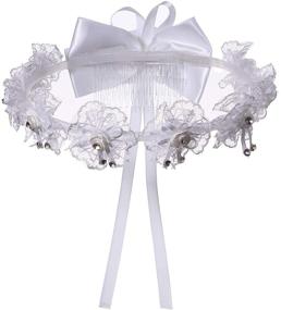 img 4 attached to Colorful House Headband Wedding Headpiece Girls' Accessories in First Communion Veils