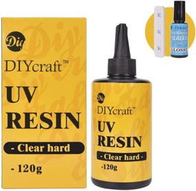 img 4 attached to 🔮 DIYcraft UV Resin 120g Kit - Enhanced UV Curing for Crystal Clear DIY Jewelry Making, Hard UV Glues Craft with UV Light & Bonus 15ml UV Sealer