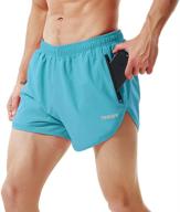 🏃 tenjoy men's running shorts: 3 inch gym athletic workout shorts with zipper pocket for men logo