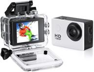 📷 подводная экшн-камера fusiontec mini - full hd 1080p 12mp dv камера, водонепроницаемая до 30 м, спортивная камера с широким углом обзора 140° и множеством аксессуаров. логотип