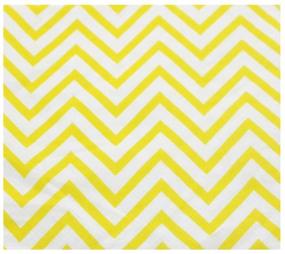 img 2 attached to 🍽️ Youmewell Disposable Striped Chevron Polka Dot Yellow Paper Luncheon Party Napkins - 60 Count - 13"x13