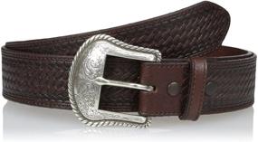 img 1 attached to 👜 Classic Style and Durability: Nocona Men's Brown Basket Billet