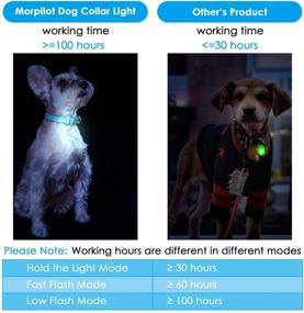 img 2 attached to 🐶 Brilliant Dog Collar Lights with 3 Flashing Modes - Pack of 6, Replaceable Batteries Included