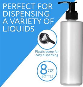 img 1 attached to 🧴 Convenient Refillable Plastic Dispenser Bottles for Relaxing Massages