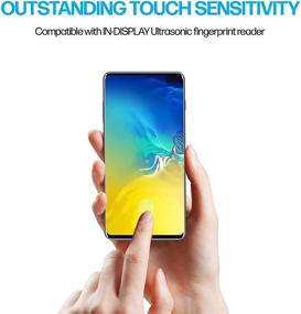 img 1 attached to Power Theory 2-pack Screen Protector Film for Samsung Galaxy S10 PLUS - Not Glass, Full Cover, Case Friendly, Flexible Anti-Scratch Film