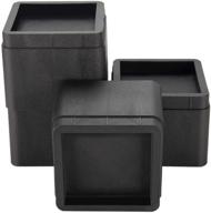 btsd-home bed risers: heavy duty stackable furniture raisers 🛏️ - 3 or 6 inch - set of 4 - black logo