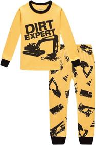 img 3 attached to 🚚 Truck Boys Pajamas Set: Stylish Sleepwear Clothes for Toddlers (Size 2Y-7Y)