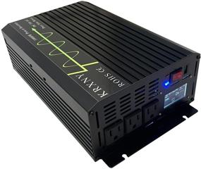img 4 attached to 🔌 KRXNY 1000W чистого синусоидального преобразователя напряжения - 12V DC в 110V 120V AC 60HZ с USB-портом - Идеально подходит для автомобиля, кемпинга, дома и солнечных систем