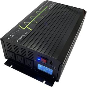 img 3 attached to 🔌 KRXNY 1000W чистого синусоидального преобразователя напряжения - 12V DC в 110V 120V AC 60HZ с USB-портом - Идеально подходит для автомобиля, кемпинга, дома и солнечных систем