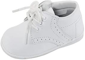 img 1 attached to OLIVIA KOO Baby Boys Oxford Christening Shoes - From Infancy to Toddler