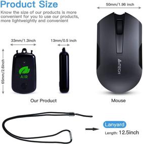 img 4 attached to Portable Ionizer Air Necklace for Home and Outdoor – HOACCIR Wearable Air Necklace, USB Rechargeable Negative Ion Generator, 0.8oz, Black