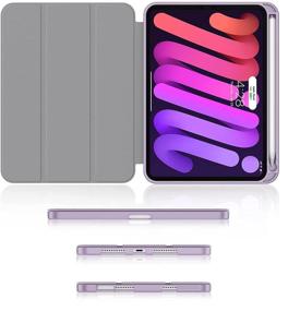 img 2 attached to Soke New IPad Mini 6 Case 2021 With Pencil Holder - [Full Body Protection + 2Nd Gen Apple Pencil Charging + Auto Wake/Sleep] Tablet Accessories