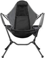 🪑 nemo equipment stargaze recliner luxury camping chair in graphite/smoke - ideal for outdoor comfort and relaxation логотип