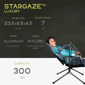 img 1 attached to 🪑 Nemo Equipment Stargaze Recliner Luxury Camping Chair in Graphite/Smoke - Ideal for Outdoor Comfort and Relaxation