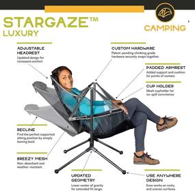 img 3 attached to 🪑 Nemo Equipment Stargaze Recliner Luxury Camping Chair in Graphite/Smoke - Ideal for Outdoor Comfort and Relaxation