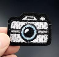 camera embroidery applique patch 30x42mm logo