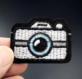 img 3 attached to Camera Embroidery Applique Patch 30X42Mm