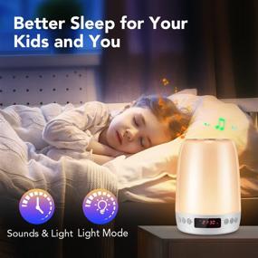 img 2 attached to 🌙 Multi-functional Night Lights for Kids Room with White Noise and Bluetooth Connectivity