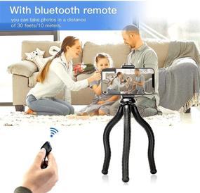 img 3 attached to 📷 Versatile Smartphone Tripod with Remote Control, 360-Degree Ball Head Tripod including Phone Mount, Camera Stand Tripod, perfect for iPhone/Android/Camera compatibility