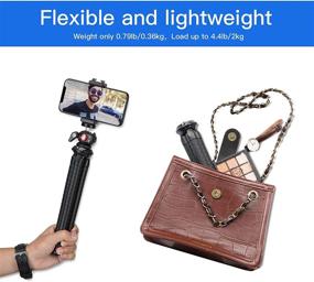 img 1 attached to 📷 Versatile Smartphone Tripod with Remote Control, 360-Degree Ball Head Tripod including Phone Mount, Camera Stand Tripod, perfect for iPhone/Android/Camera compatibility