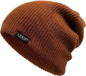 img 4 attached to Lvaiz Winter Knitted Beanie Hats: Stylish, Stretchy, and Soft - Perfect for Women and Men!