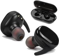 🎧 winage earbuds bluetooth wireless headphones: sleek and lightweight black earphones logo