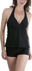 img 4 attached to ToBeInStyle Two Piece Relaxed Blouson Tankini