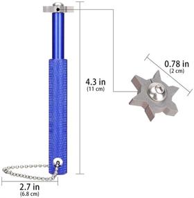 img 2 attached to ⛳ Golf Club Groove Sharpener by LZFAN - 6 Sided Tool for Sharpening, Re-Grooving, and Cleaning Irons, Includes Ball Chain - Essential Golf Club Accessory