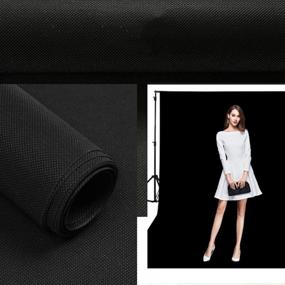img 1 attached to 📸 MME 10x7ft Black Photo Video Photography Background Studio Non-Woven Fabric Backdrop Screen: The Ultimate PURME002 Solution