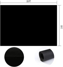 img 3 attached to 📸 MME 10x7ft Black Photo Video Photography Background Studio Non-Woven Fabric Backdrop Screen: The Ultimate PURME002 Solution
