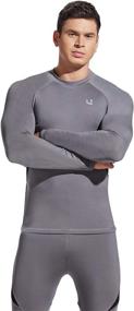 img 3 attached to UNIQUEBELLA Thermal Underwear Fleece Drying Sports & Fitness for Other Sports