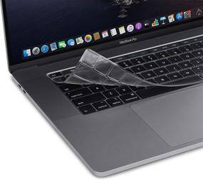 img 4 attached to 💻 Ультратонкий защитный чехол для клавиатуры Moshi ClearGuard для MacBook Pro 13''/16'' - совместим с Touch Bar, стойкий к стирке и повторному использованию, высокая прозрачность, раскладка US (2019-2020)