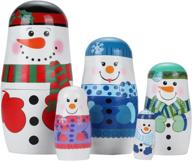 🎄 yoption matryoshka handmade christmas birthday: unique and festive russian nesting dolls for holiday celebrations логотип