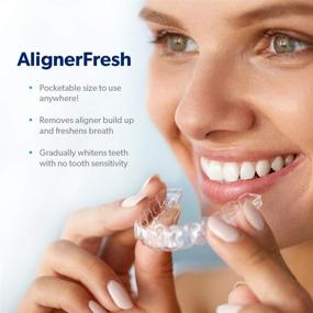 img 1 attached to 🌬️ Portable WhiteFoam AlignerFresh Spray for Cleaning Aligners,Retainers, and Invisalign - On-The-Go Pack for Aligner Cleaning, Teeth Whitening, and Bad Breath Removal with Bacteria Killing Action. Mint Flavor (6 Pack)