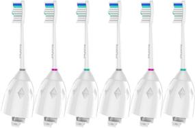 img 1 attached to Заменяемые насадки для зубных щеток BrightDeal для электрической зубной щетки Philips Sonicare Essence Xtreme Elite Advance CleanCare E Series, 6 штук: Превосходный уход за полостью рта по непобедимой цене!