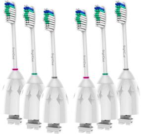img 4 attached to Заменяемые насадки для зубных щеток BrightDeal для электрической зубной щетки Philips Sonicare Essence Xtreme Elite Advance CleanCare E Series, 6 штук: Превосходный уход за полостью рта по непобедимой цене!